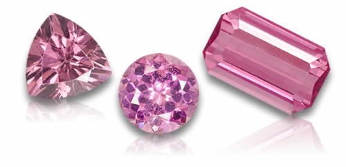 Pietre preziose di granato rodolite rosa naturale