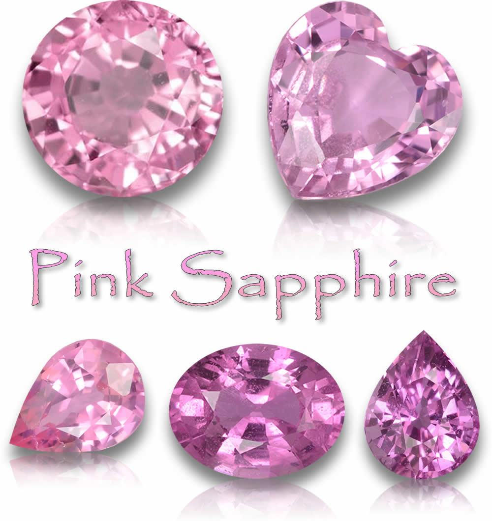 Gemme di zaffiro rosa naturale