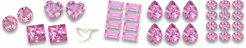 Zaffiro rosa - Pietre laterali