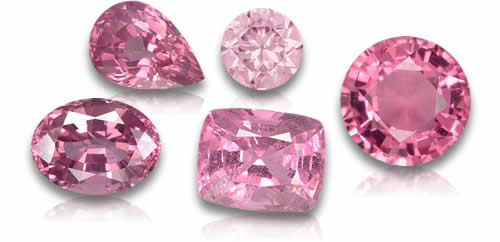 Pietre preziose di spinello rosa naturale