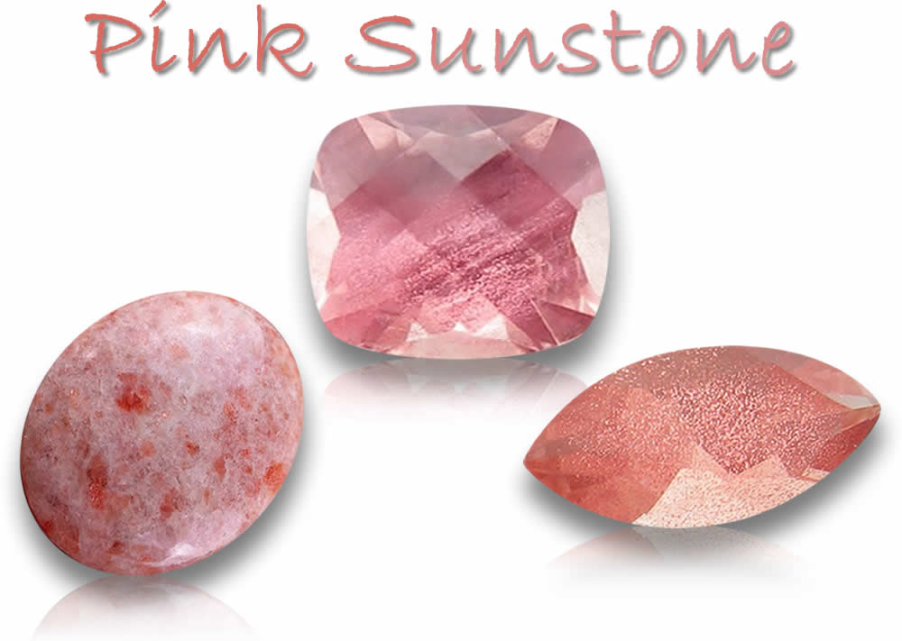 Pietre preziose di pietra solare rosa naturale