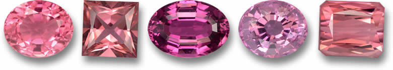 Pietre preziose di tormalina rosa naturale