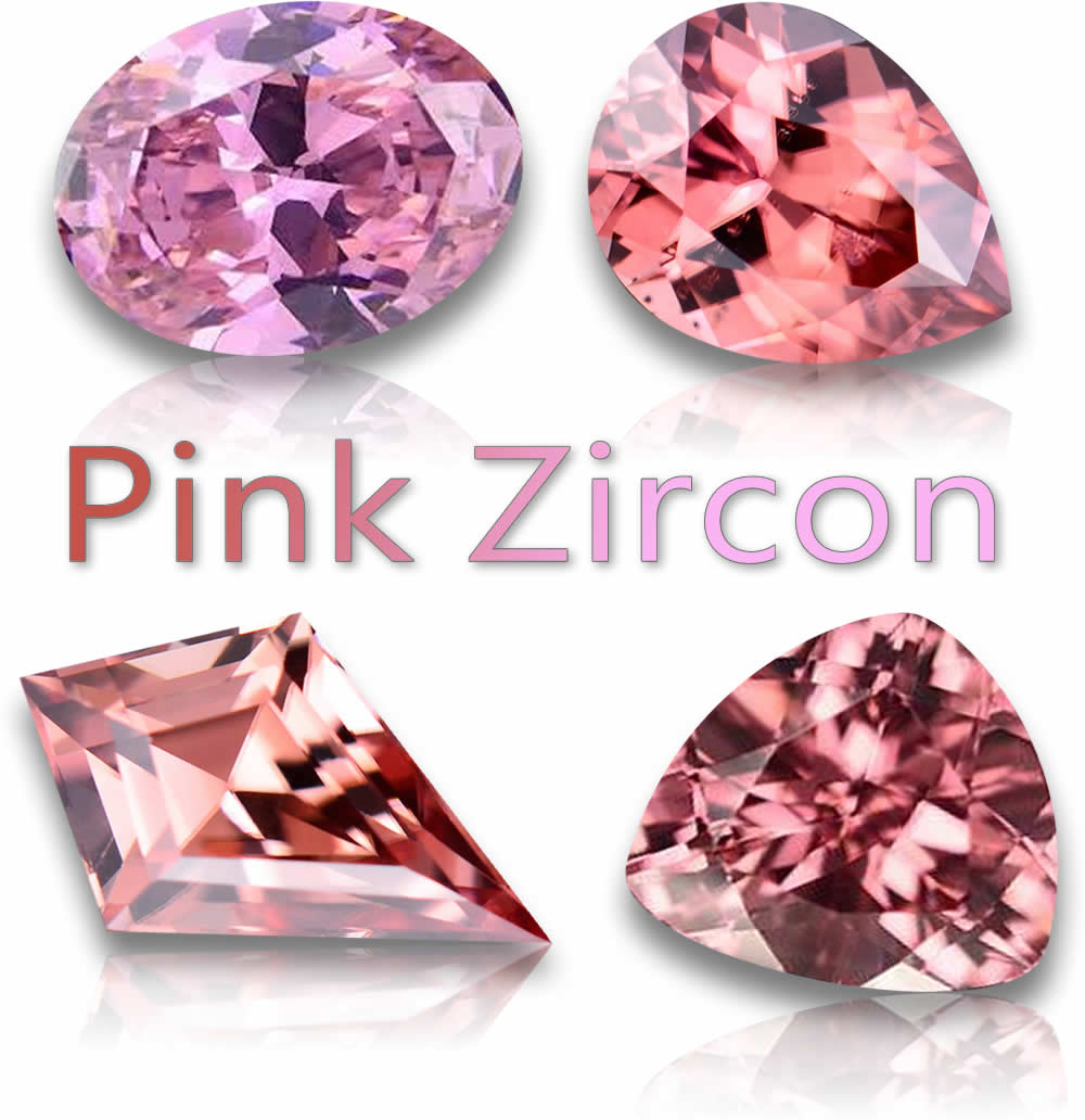 Gemme di zircone rosa naturale