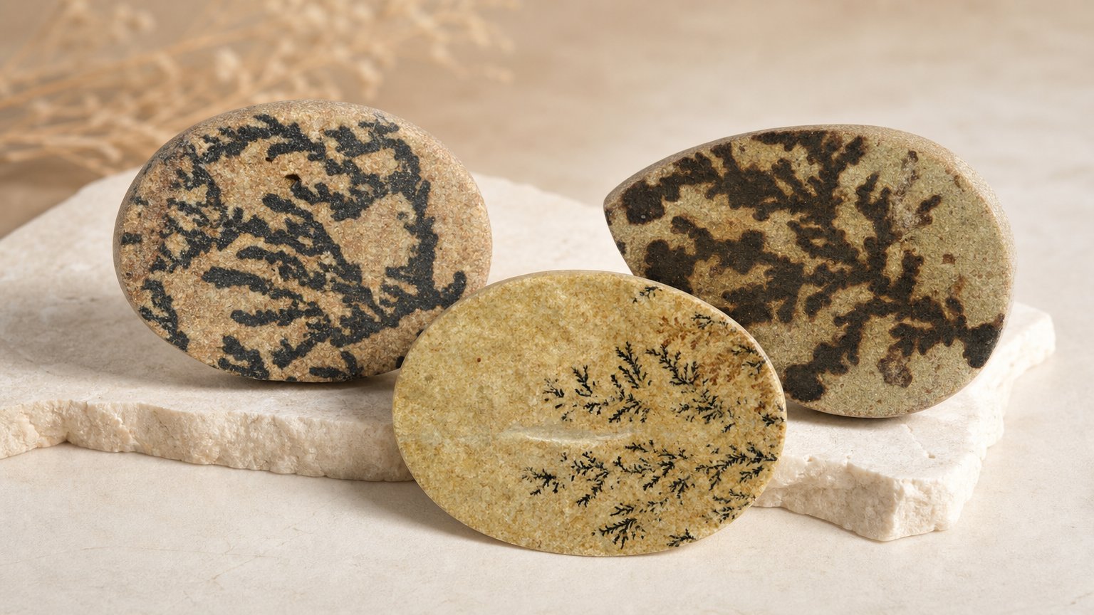 Guida all'acquisto di gemme naturali di dendrite psilomelana.