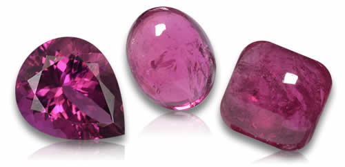 Pietre preziose di rubellite