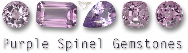 Pietre preziose di spinello viola