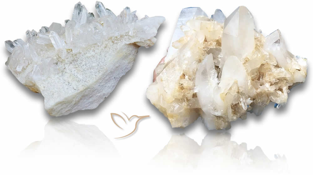 Pietre grezze di quarzo bianco