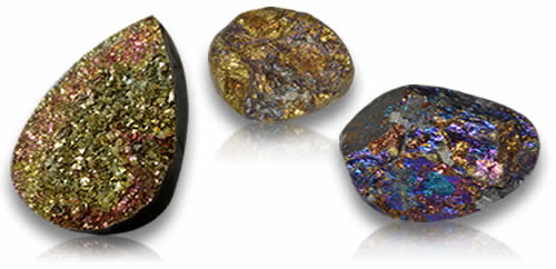 Gemme di pirite arcobaleno