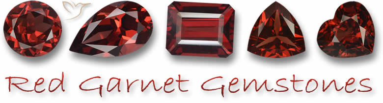 Acquista gemme di granato rosso