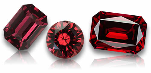 Negozio Granato Rodolite Rosso Pietre preziose