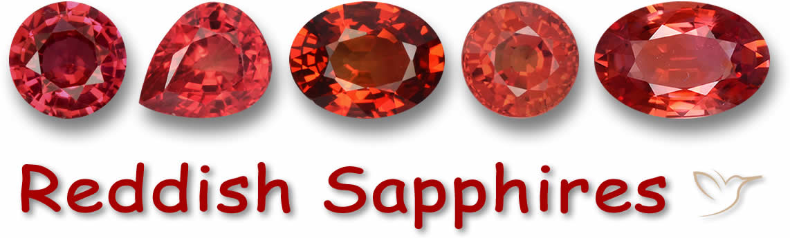 Acquista gemme di zaffiri rosso-arancione