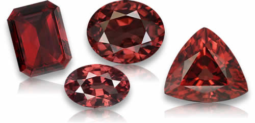 Negozio Zircone rosso Pietre preziose