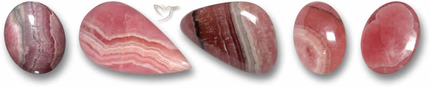 Pietre preziose naturali di rodocrosite
