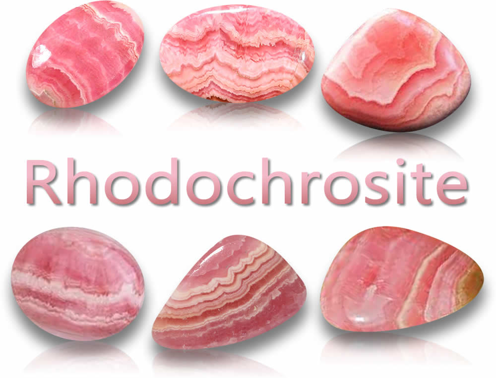 Pietre preziose naturali di rodocrosite