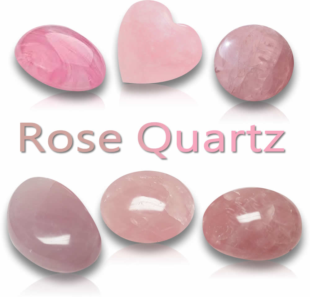 Pietre preziose di quarzo rosa naturale