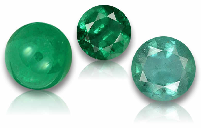 Loose Round Emeralds, Shop Natural Emeralds for Jewelry in Round-Cut, Wholesale Round Emeralds