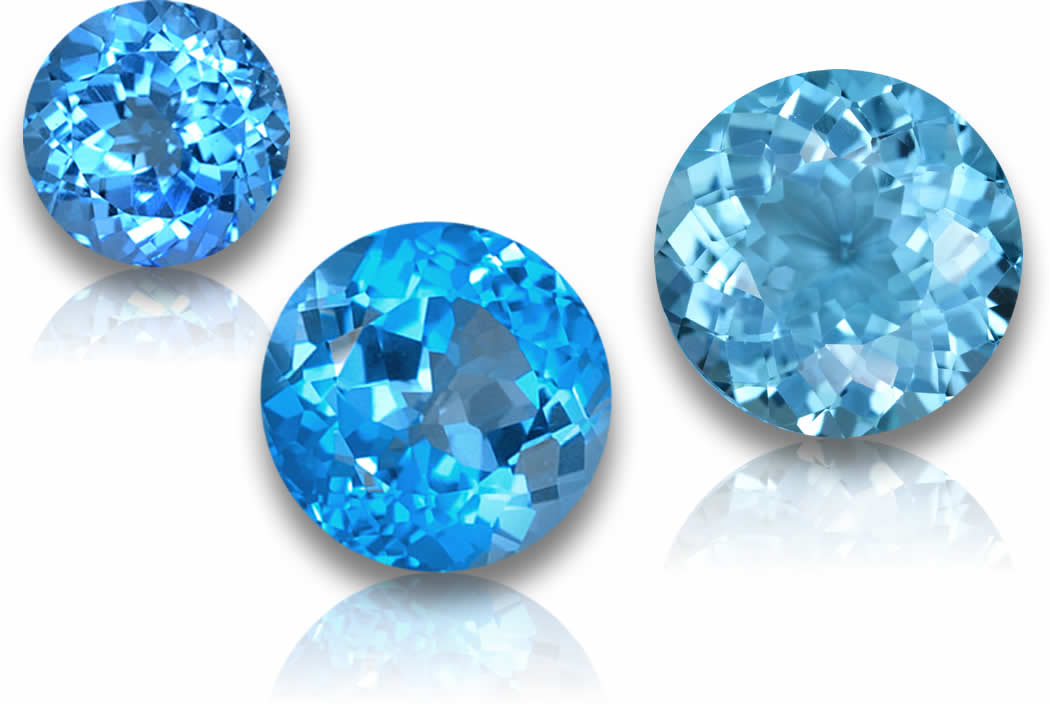 Topazio blu svizzero rotondo - Gemme sciolte certificate da GemSelect