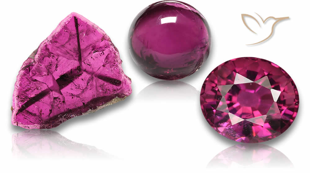 Tormalina Rubellite - Ruvida e lucidata