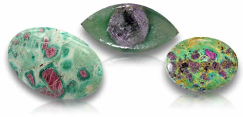 Rubino in pietre preziose Fuchsite