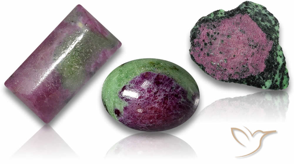 Rubino naturale in Zoisite