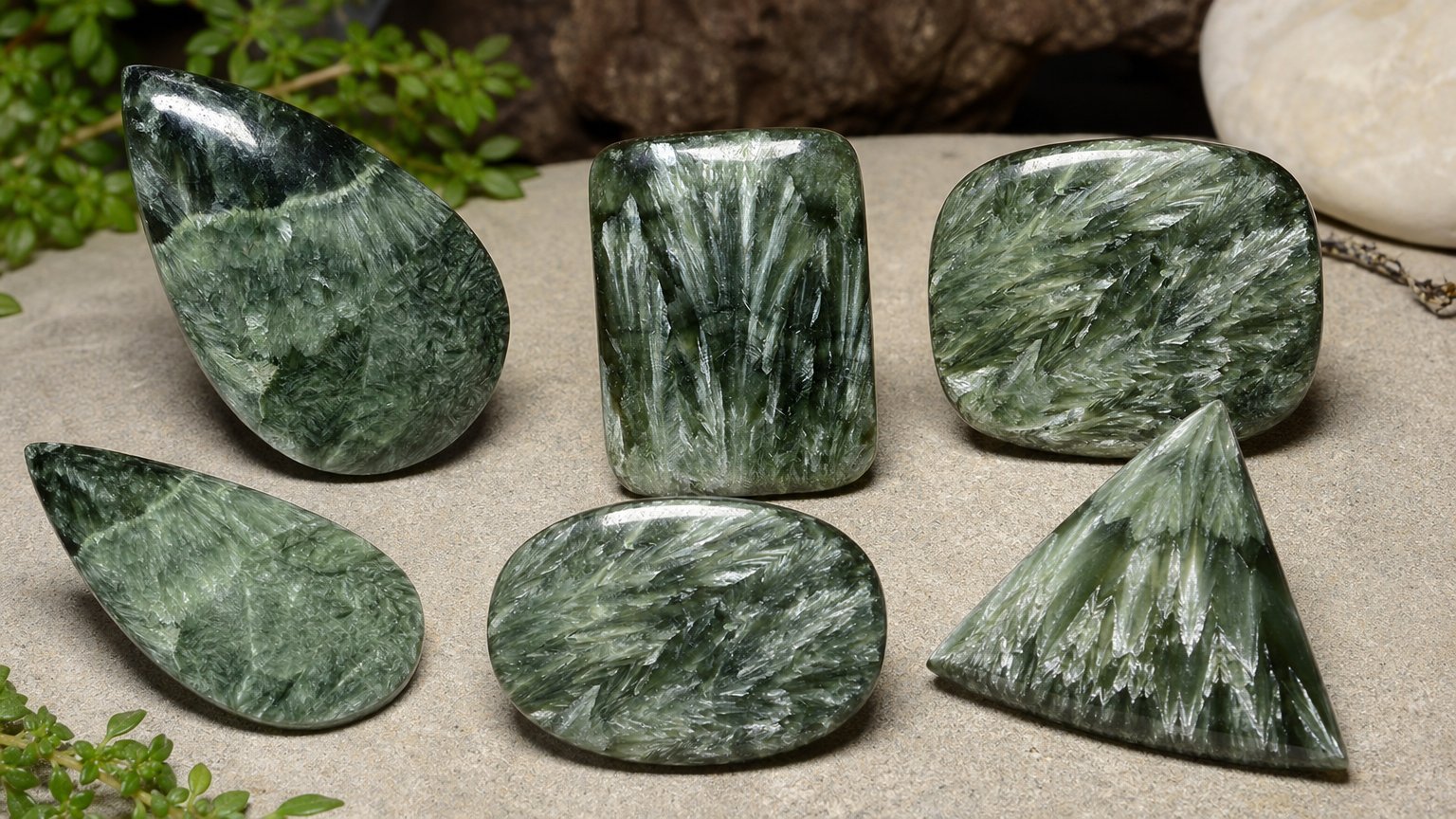 Gemme naturali di serafinite - guida all'acquisto