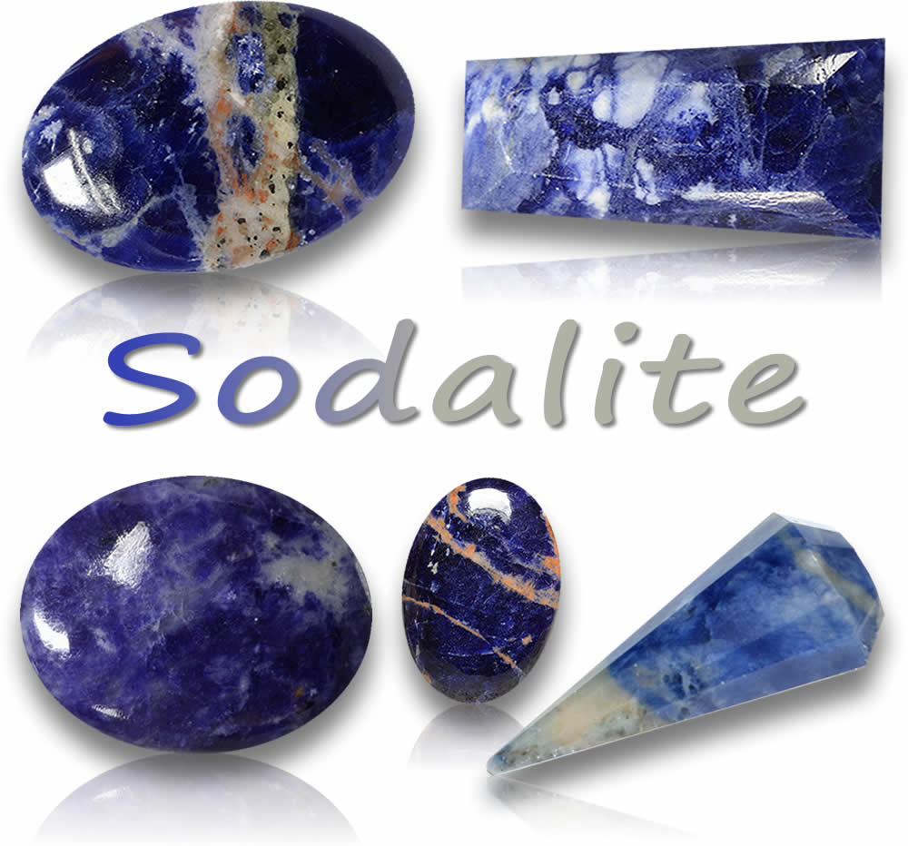 Pietre preziose naturali di sodalite