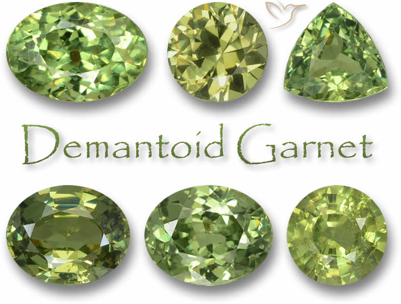 Acquista gemme di granato demantoide