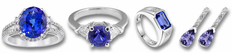 Gioielli di tanzanite