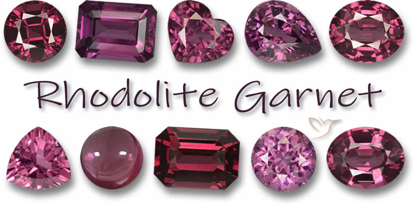 Granato rodolite rosso violaceo