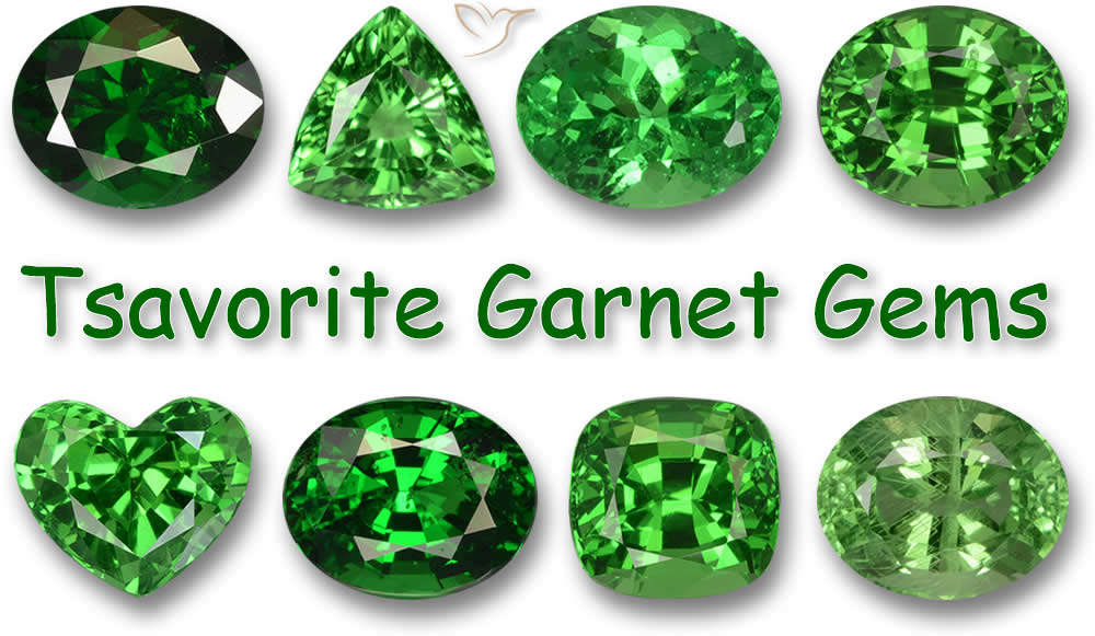 Acquista gemme di granato tsavorite