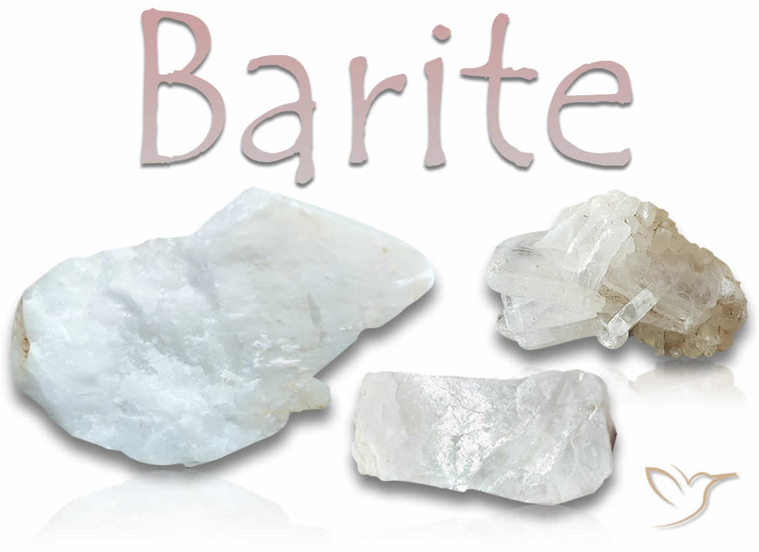 Pietre preziose grezze di barite bianca