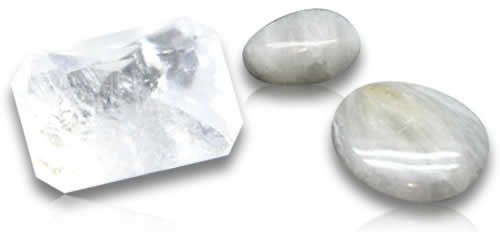 Pietre preziose di barite bianca naturale