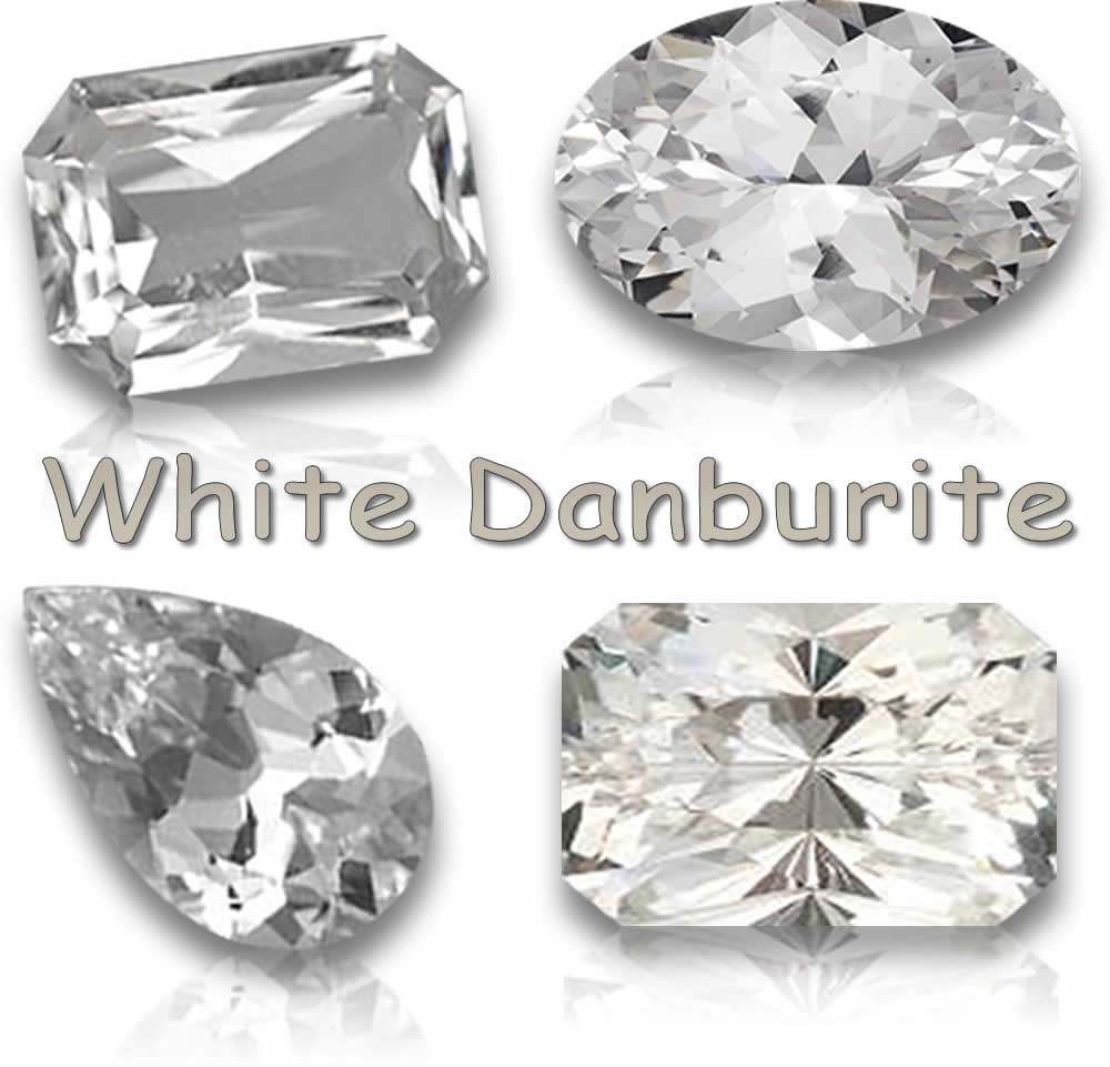 Pietre preziose naturali di Danburite bianca
