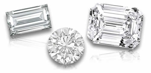 Pietre preziose di diamante bianco naturale