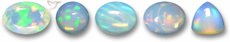 Gamma di colori opale bianco