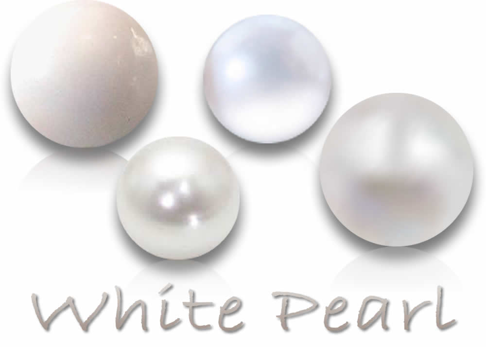 Pietre preziose di perla bianca naturale