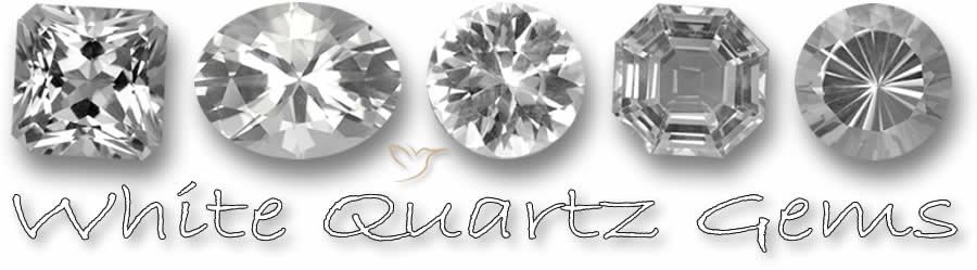 Pietre preziose di quarzo bianco naturale