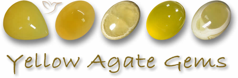 Pietre preziose di agata gialla