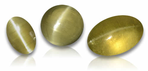 Pietre preziose di apatite occhio di gatto