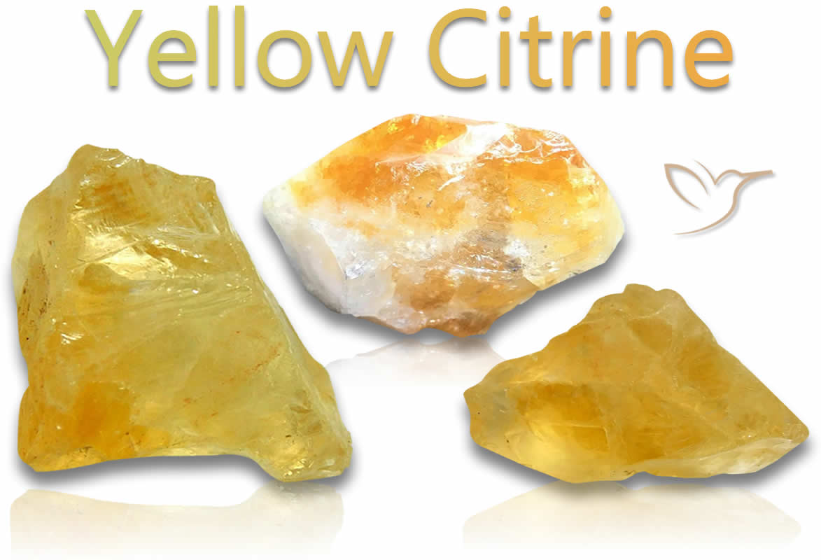 Pietre citrine gialle grezze