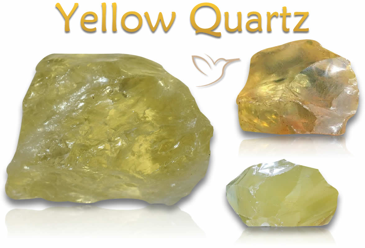 Pietre grezze di quarzo limone