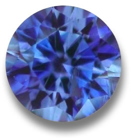 Benitoite sfaccettata
