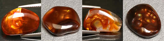 Cabochon in agata di fuoco rari