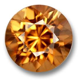 Zircone arancione dalla Cambogia