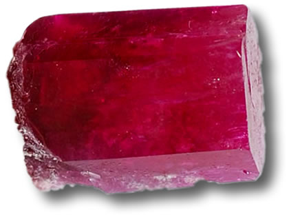 Cristallo di berillo rosso (Bixbite).