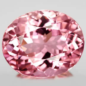 Pietra preziosa di tormalina rosa tenue