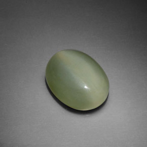 Occhio di gatto actinolite Verde naturale da 5.39 ct, Taglio ovale, Trasparente