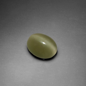 Occhio di gatto actinolite Verde naturale da 1.97 ct, Taglio ovale, Trasparente