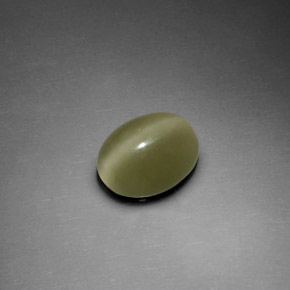 Occhio di gatto actinolite Verde naturale da 1.97 ct, Taglio ovale, Trasparente