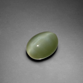 Occhio di gatto actinolite Verde naturale da 2.78 ct, Taglio ovale, Trasparente